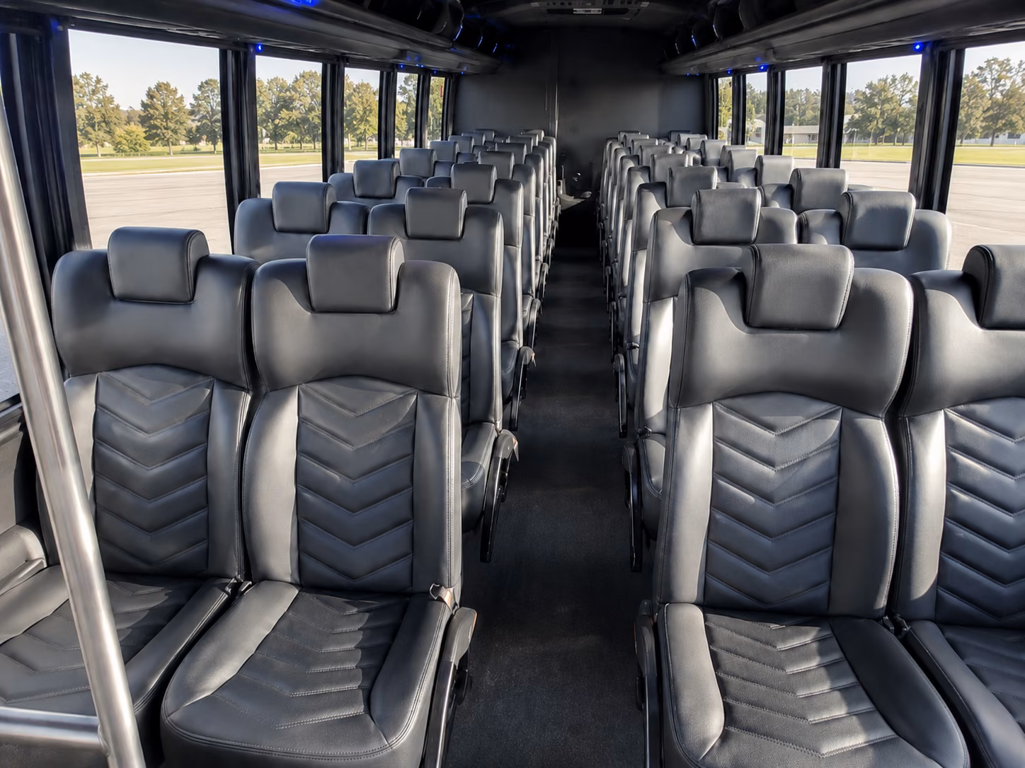 mountain view 15 passenger minibus interior
