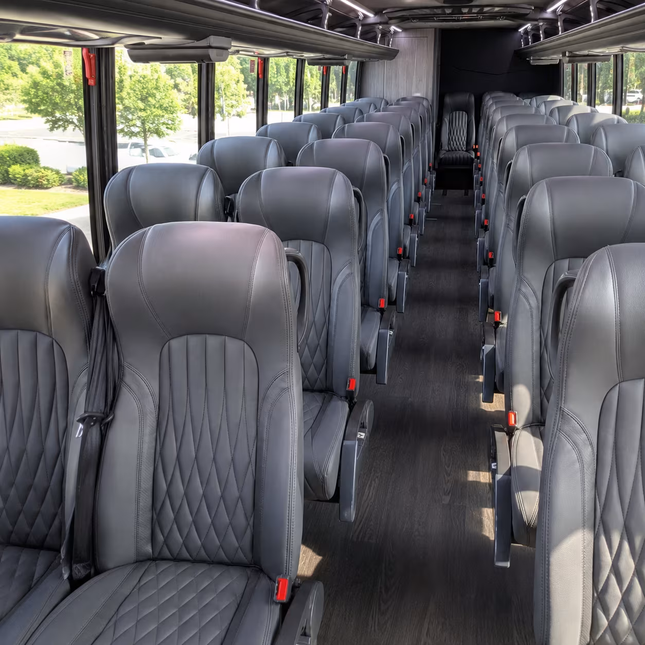 mountain view 25 passenger minibus interior