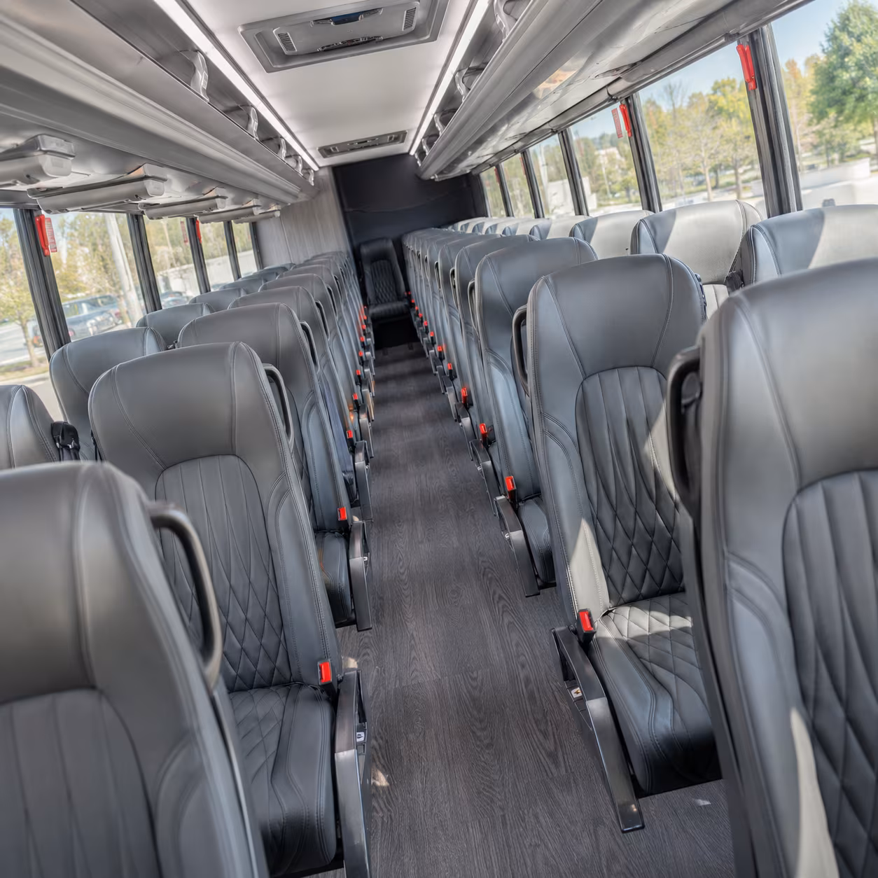 mountain view 30 passenger minibus interior