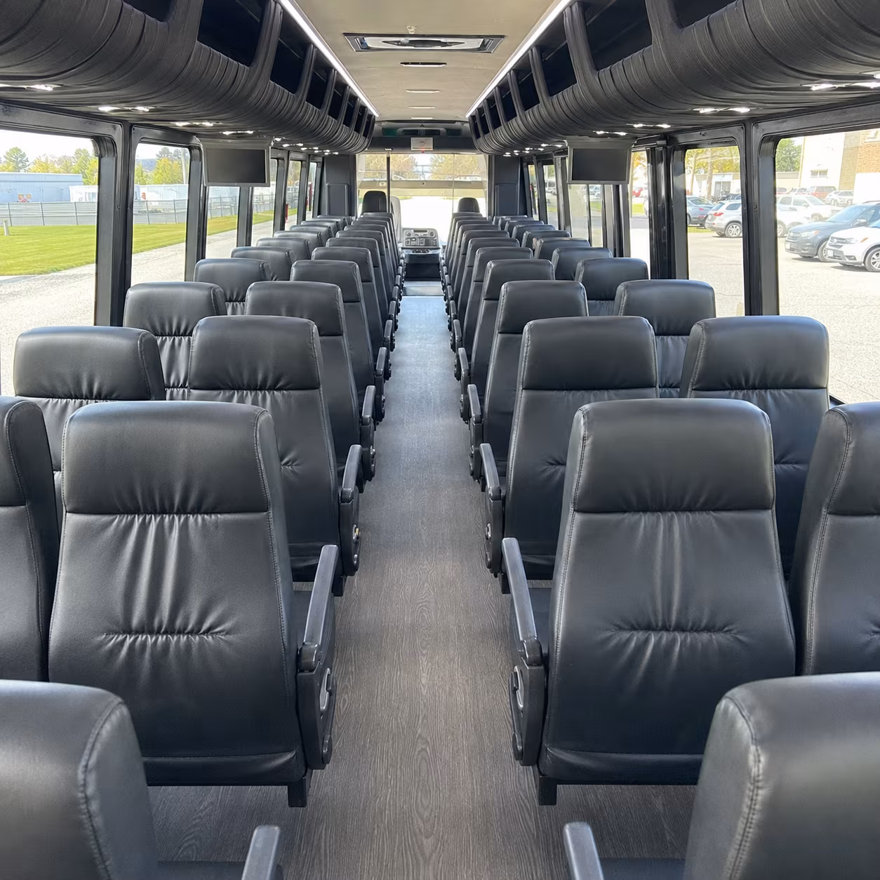 mountain view 35 passenger minibus interior