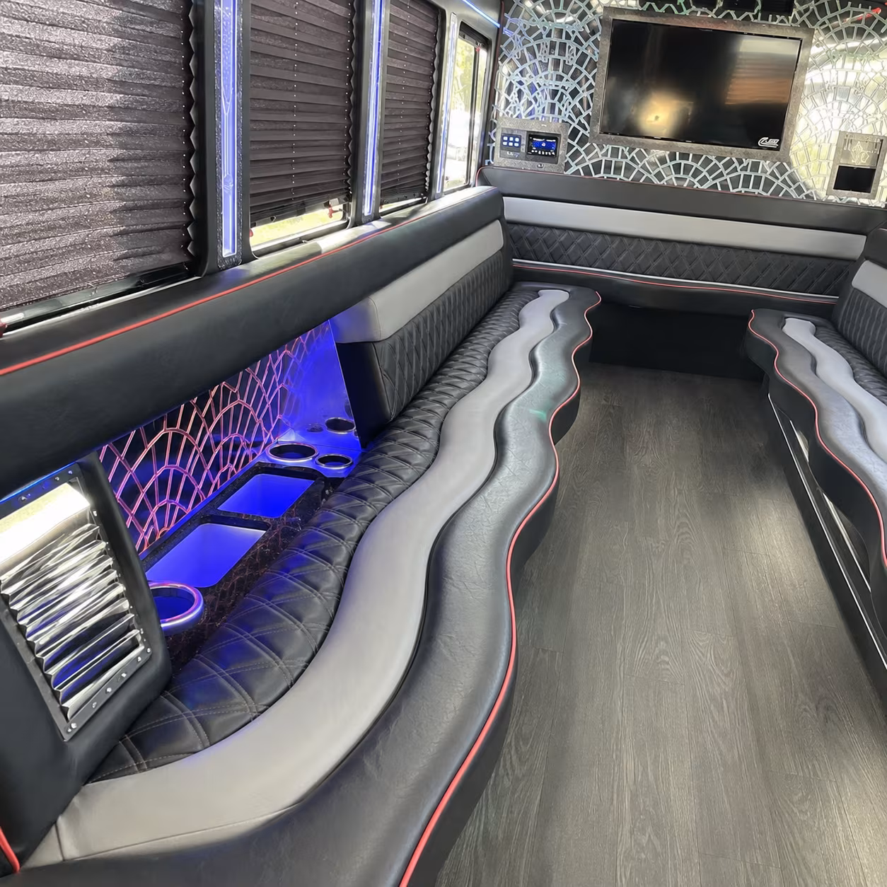 mountain view holiday party bus rental