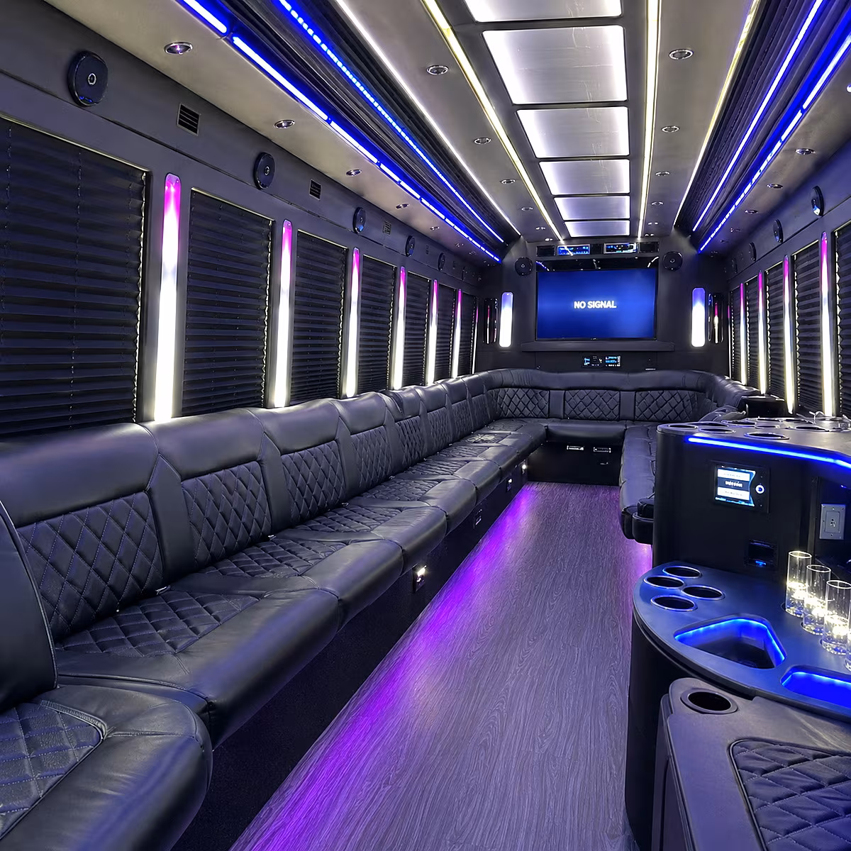 mountain view party bus inside