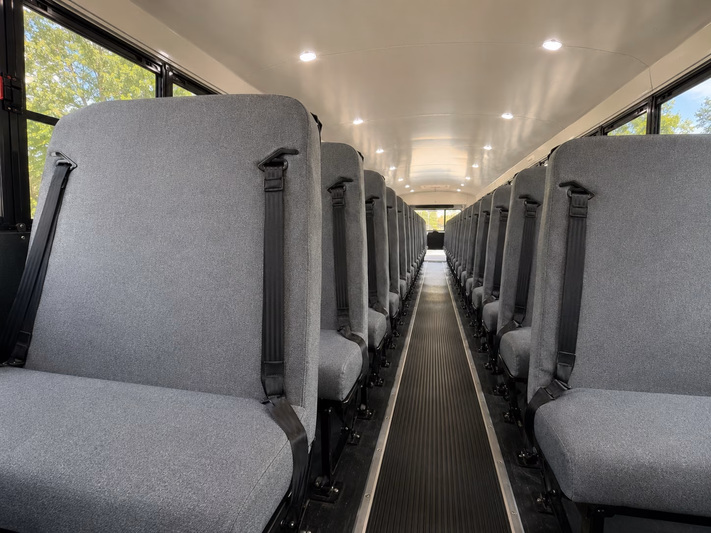 mountain view school bus inside