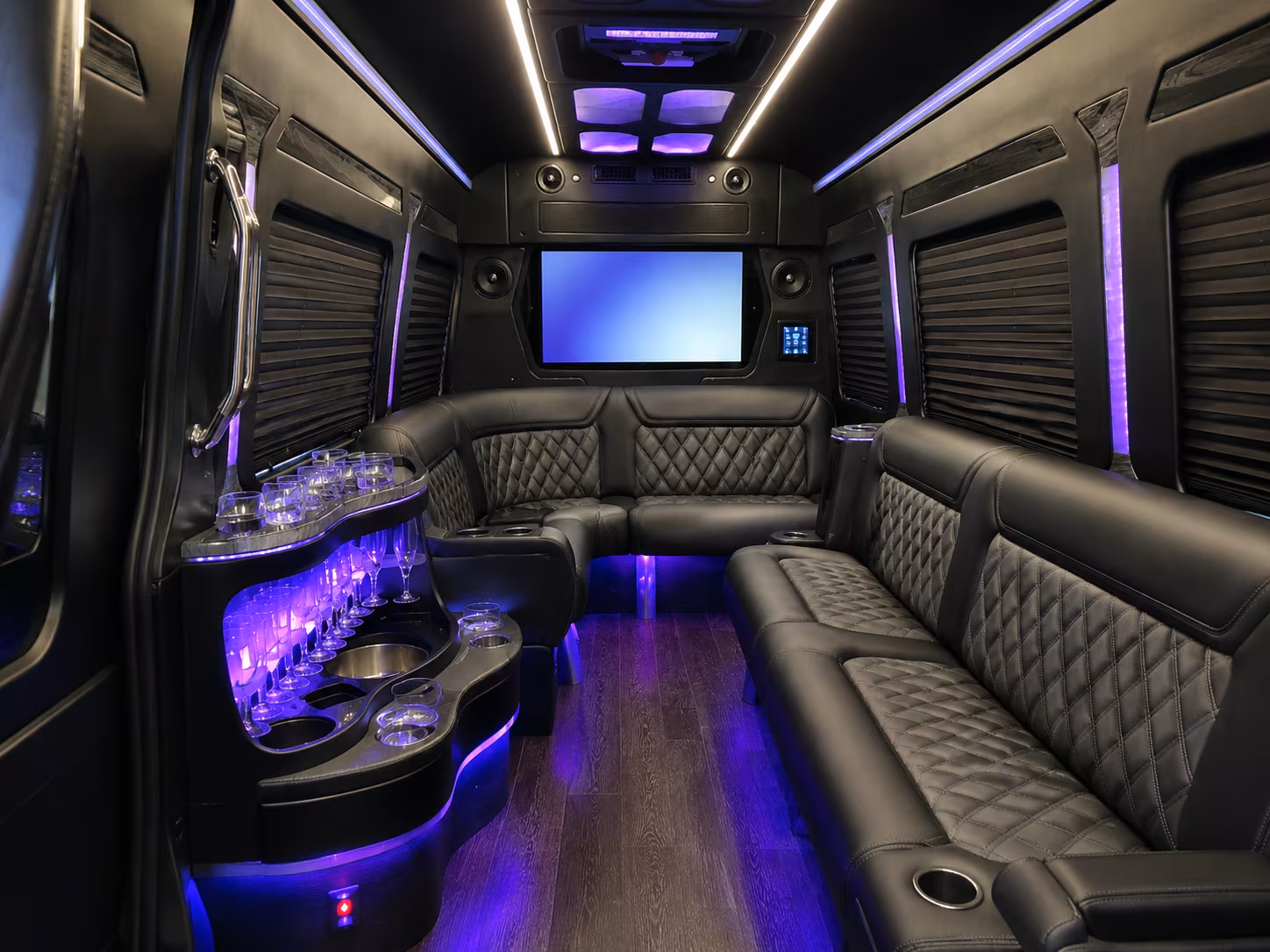 mountain view sprinter limousine interior