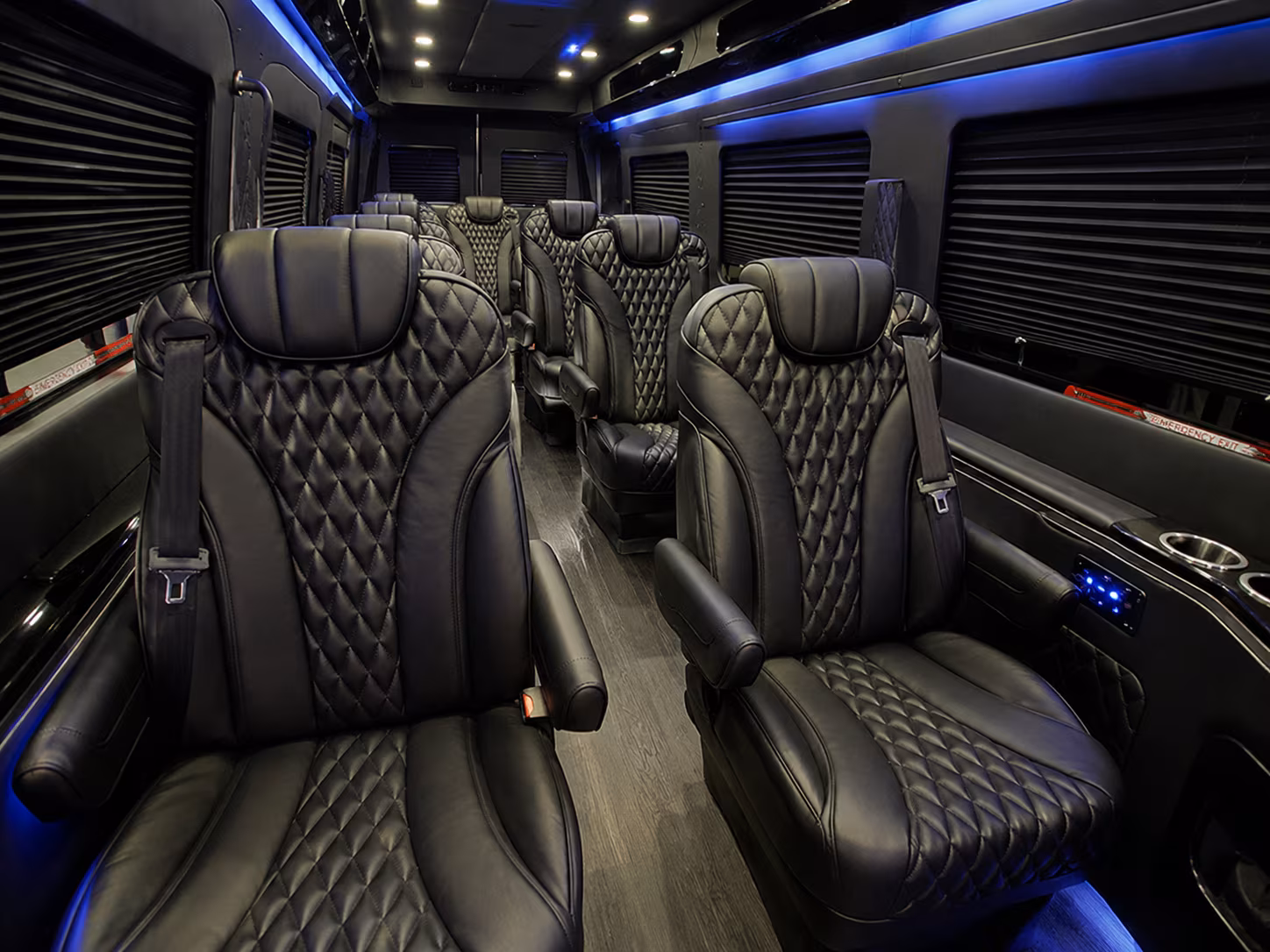 mountain view sprinter van with driver inside