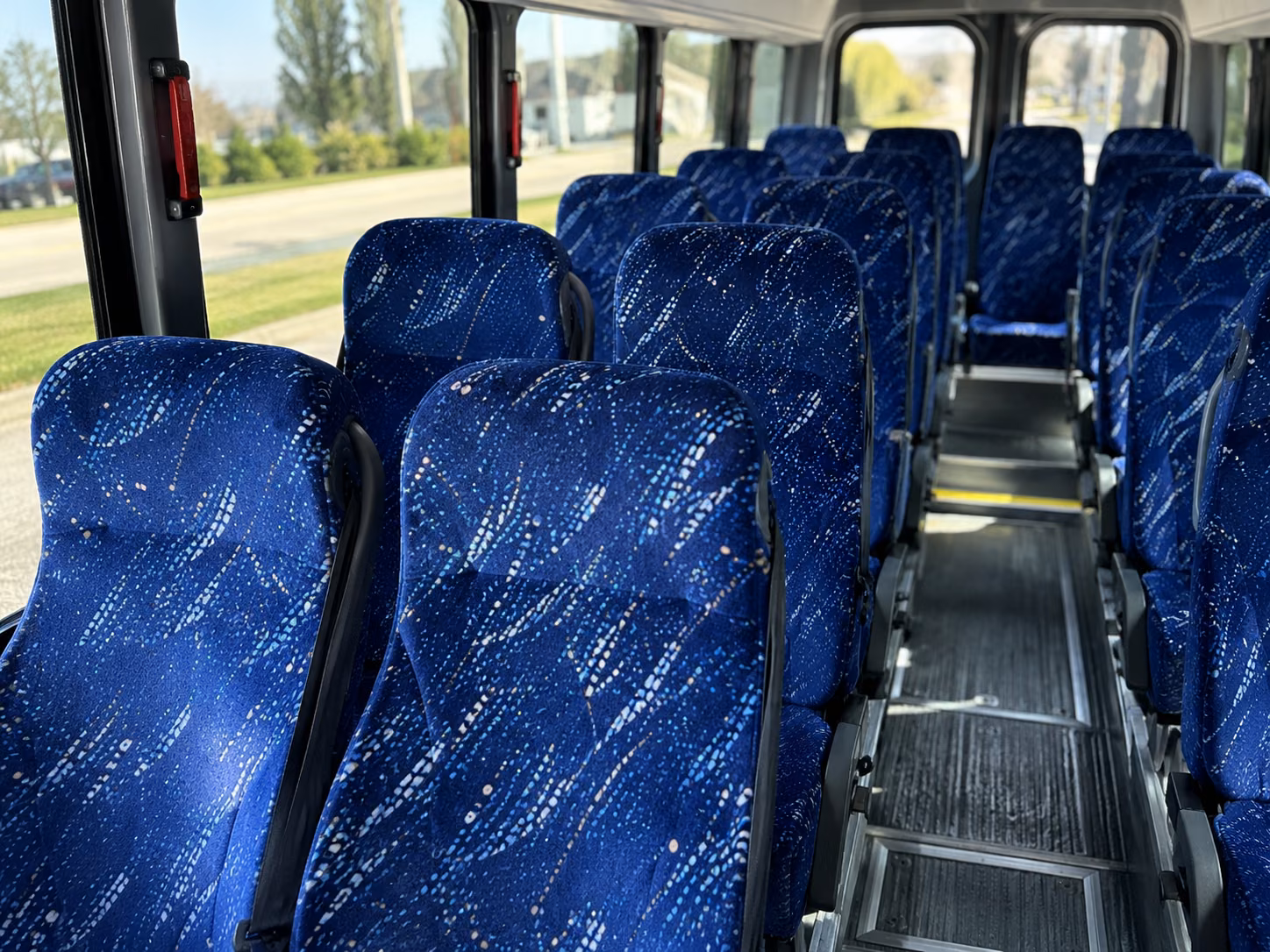 mountain view wedding transportation onboard seating