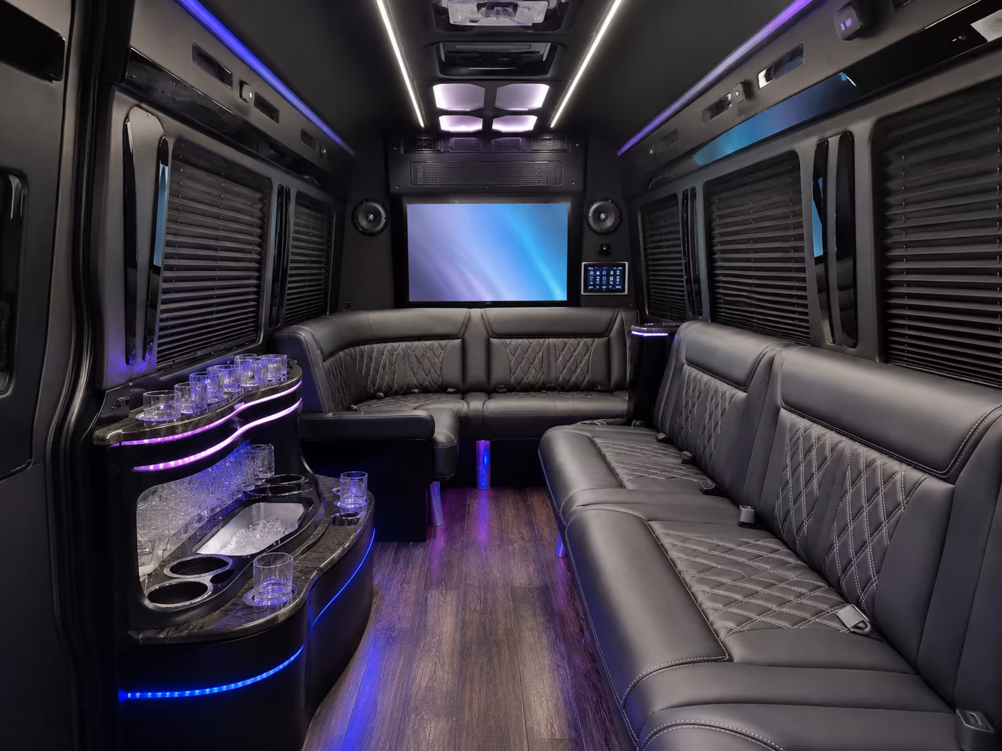 rehearsal dinner bus rentals around mountain view and the south bay