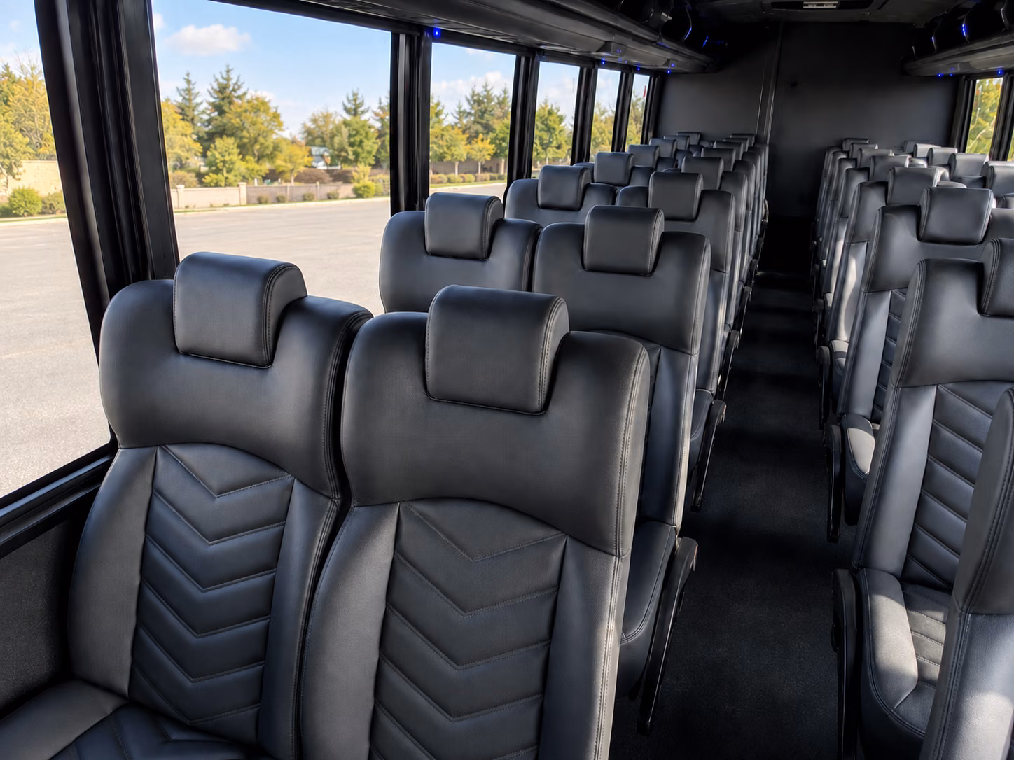 shuttle buses for wedding guests between mountain view hotels and your venue